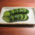 Lightly pickled cucumber