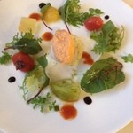 ビストロアーブル・ド・パン - トマトを4種類の食べ方でトマトムース添え