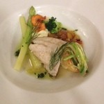 ビストロアーブル・ド・パン - 鯛とホタテのソテーペペロンチーノ風味