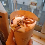 クレープ えんどう - 塩味がきいてて美味しい！