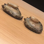 こま田 - 蒸した蝦夷鮑