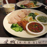 慶城海南雞飯 - 2號餐（副菜付）95NT$