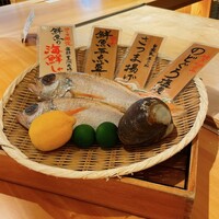 魚の中俣 銀座 - 本日ののどぐろ、海鮮しゃぶしゃぶの北寄貝