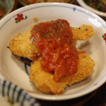 八百屋とごはん むかい - 一日定食（チキンカツ）