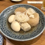 炉端とおでん 呼炉凪来 - お通し「おでん」２