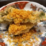 おぎたに - ふきのとう、たけのこ天ぷら　カラスミ