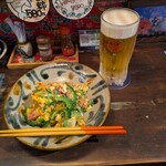沖縄料理＆泡盛 はいさい！ - ゴーヤーちゃんぷるー&中生オリオンビール