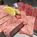 焼肉 幸楽 - 塩厚切り上タン、塩上タン、サガリ
