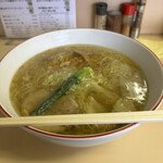 支那そば心麺 - 塩ワンタン麺、大盛り、1,050円＋150円。
