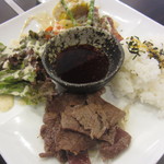 鉄板焼　勝治 - お子様セット。大人と同じ、近江牛のスライスステーキ！