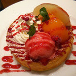 桃のスフレ201408