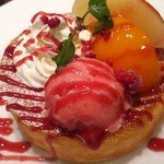 桃のスフレ201408