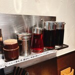 天下一品 - 卓上調味料