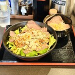 つけそば 九六 - 料理写真:【限定】ローストビーフまぜそば　レアチャーシュー丼