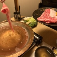 先斗町しゃぶしゃぶすき焼き きらく - 