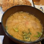 とんかつ しお田 - 豚汁（2025年4月20日撮影）