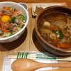 こめらく 海鮮ごはんと和のスープ。