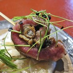 みかみ - ホタルイカ燻製の牛タン巻き