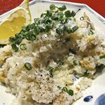 みかみ - 貝ダシのリゾット（パルミジャーノをかけて）