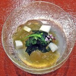 みかみ - 貝ダシの寒天寄せ 土佐酢ジュレ