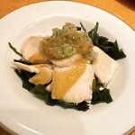 サイゼリヤ - 蒸し鶏の香味ソース