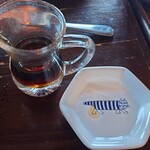 cafe de しっぽな - メープルシロップの受け皿はマイキー