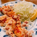 炉ばた」。 - おかず2品ランチ/1,100
手羽とろ唐揚げ、揚げ物(エビフライ)