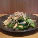 こころや - 九条ネギと油揚げとしらすさっと炒め