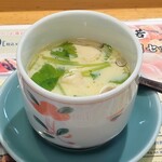 浅草すし若 - 本日仲卸おすすめ１０貫にぎりの茶碗蒸し