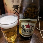 粉ひで - 最近好きな赤星で開始。