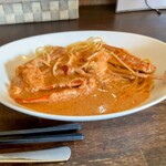 ペコペコ - 渡り蟹のトマトクリームパスタ