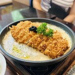 かつや - 黒トリュフクリームソースカツ定食