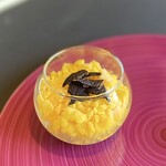 プレゼンテ スギ - 泡・氷・焦げ 蜜柑・蜜柑の皮。さっぱりといただけました♬.*ﾟ