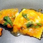 トムクリオーザ - ノドグロのポワレ、車海老とリコッタチーズのラビオリ