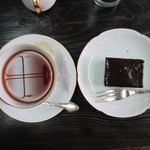 Akaneya Coffee Ten Ekimae Ten - チョコレートケーキセット　１２６０円