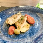 パスト エ カフェ 幸庵 - ●魚料理 オラタ・アラ・リグレ（鯛のリグレ風）