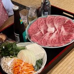 牛銀本店 - 野菜はこんな感じ