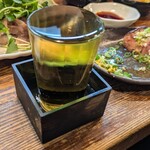 日本橋ばんばん - 焼酎の梅割り。「いってらっしゃい！！」