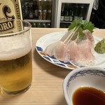 大衆割烹 三州屋 - ヒラメ刺身