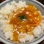 牛銀本店 - すき焼き用の卵をTKG風にしていただきました