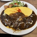 唯我独尊 - オム➕牛タンカレー