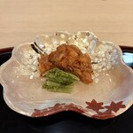 山玄茶 - 桜海老のかき揚げ