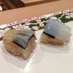 まねき鮨  - ヤリイカ　塩＆醤油