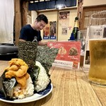 おにぎり竜 - 店主さんと　うにぎり