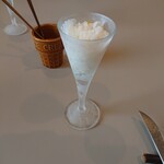 カフェ　ランプ - 口直しの柚子のシャーベット