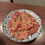 焼肉 辛元 - 上たん塩　これにネギ並トッピングしていただきました