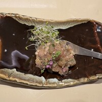 鮨 なかや - 釣り鯵（淡路島）なめろう