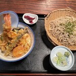 信州家 - 天丼とそばのセット