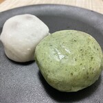 御菓子司　もち観 - 草餅＆塩豆大福