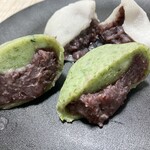 御菓子司　もち観 - 断面